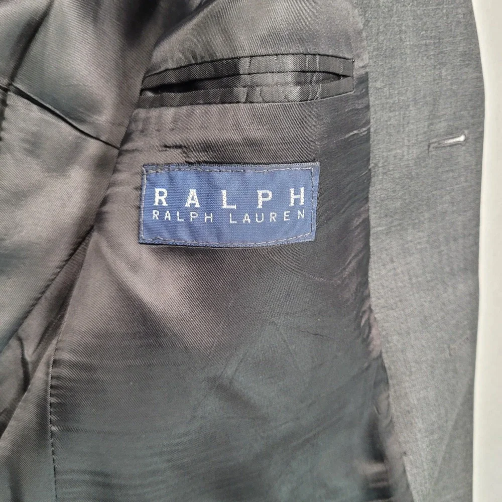 Ralph Lauren Mens Gray‎ Wool Cashmere Blend 3 Button Sport Coat Blazer 42R